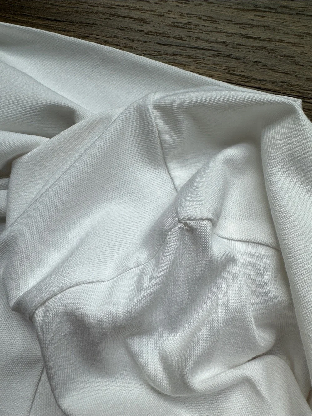 J.Crew White Long 3/4 Sleeve Crewneck Cotton T-Shirt Side Slit Hem Size S